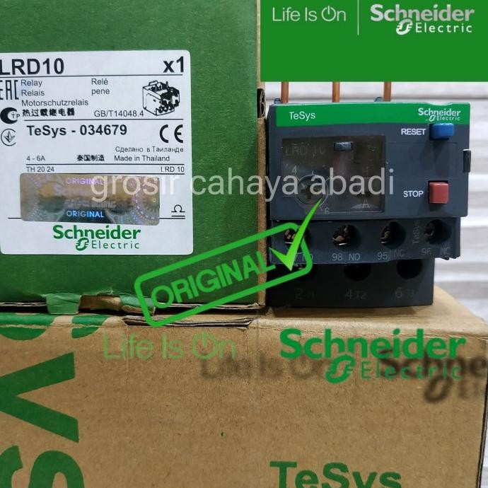 OVERLOAD KONTAKTOR SCHNEIDER LRD 10 4-6A/THERMAL OVERLOAD SCHNEIDER 1011T