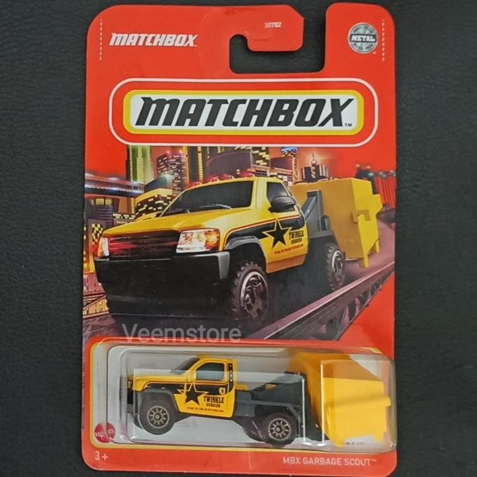 Matchbox 1:64 Truck Sampah MBX Garbage Scout [Original Mattel] SNI