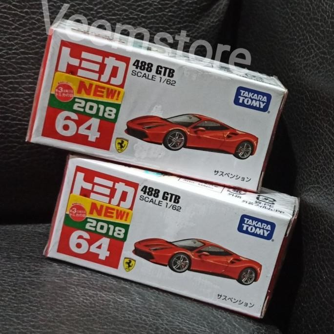 Die Cast 1:62 Ferrari 488 GTB [Tomica64]