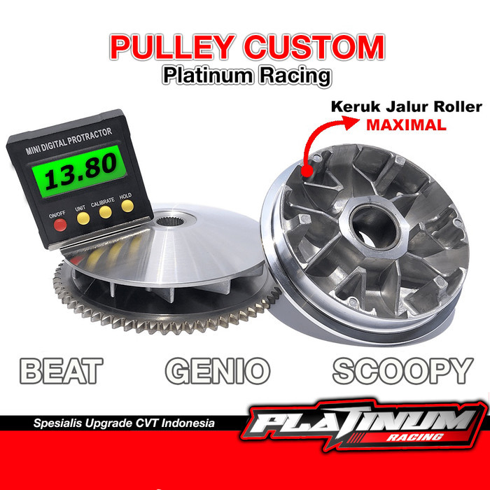 Rumah Roller Beat Fi Pulley Bubut Custom Beat Fi Scoopy Fi Esp Karbu