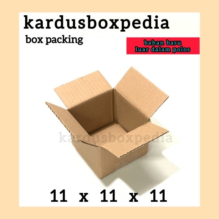 

corrugated box BARU 11x11x11 POLOS kardus/karton packing packaging