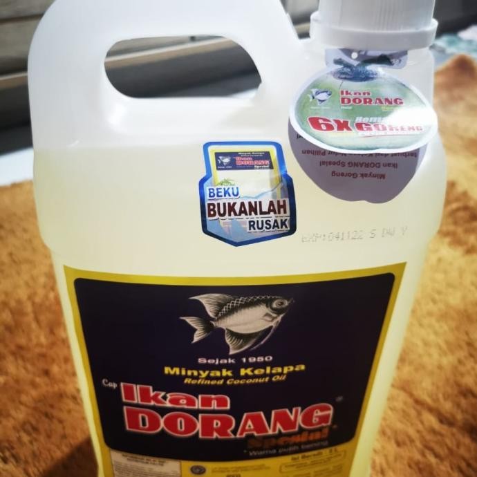 

minyak goreng kelapa spesial ikan dorang 5 liter