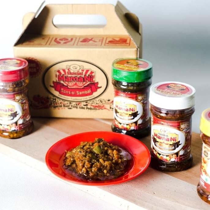 

Paket Hemat Sambal Mama Ni isi 6 botol bisa pilih varian rasa