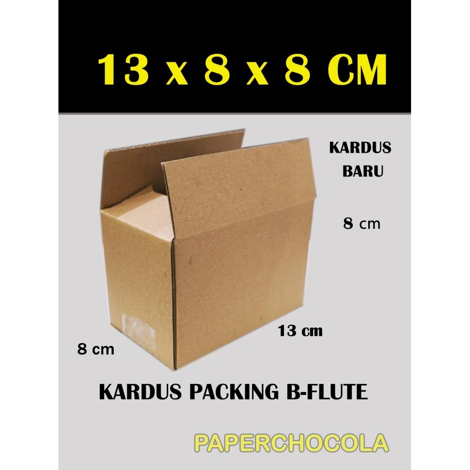 

KARDUS PACKING 13 X 8 X 8 cm/PACKING ONLINE/BOX KARTON CORUGATED B-FLU