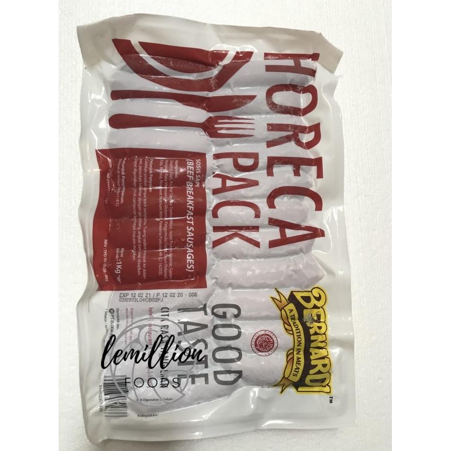 

Horeca Bernardi Sosis Sapi 1Kg