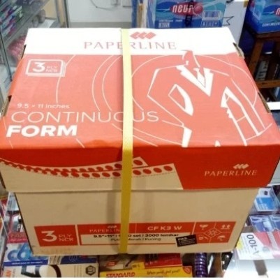 

Continuous form Paperline 3 Ply Warna 9.5 x 11 Putih Merah Kuning