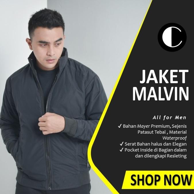 LIBRA JAKET MAYER PARASUT POLOS PRIA ANTI AIR WATERPROOF SIZE M L XL