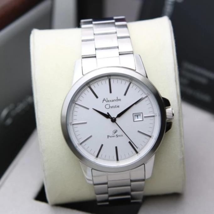 ALEXANDRE CHRISTIE AC1008 AC 1008 SILVER BLACK JAM PRIA ORIGINAL
