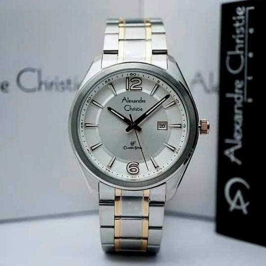 ALEXANDRE CHRISTIE AC8583 AC 8583 Silver Kombinasi jam tangan wanita