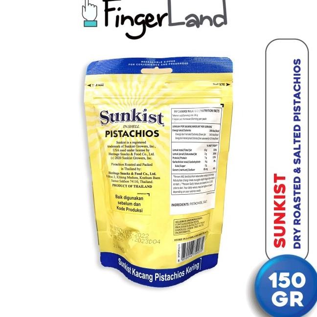 

Sunkist Dry Roasted Pistachio 150 Gram Kacang Pistachio Panggang