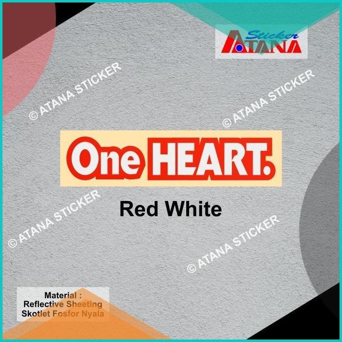 Stiker Cutting Reflektif Nyala One Heart Satu Hati Astra Honda Motor