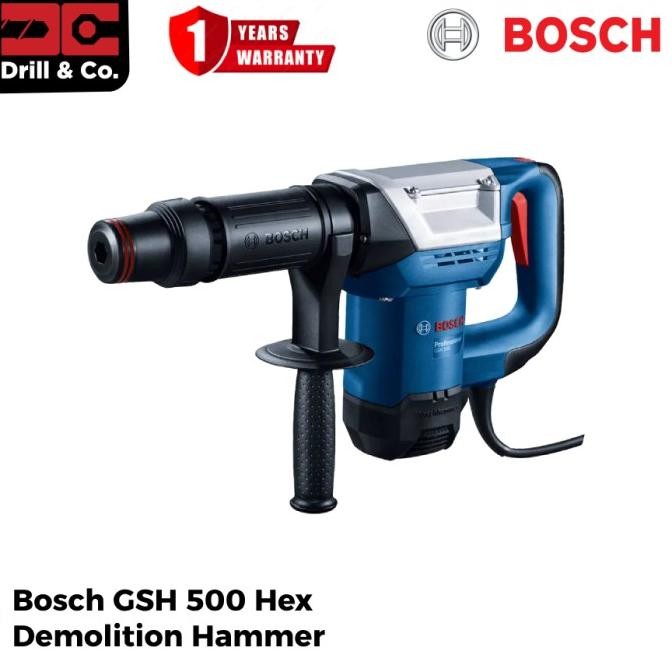 

Bosch Gsh 500 Mesin Bobok / Demolition Hammer+(1 Mata Hexagon Lancip) Original Dan Terpercaya