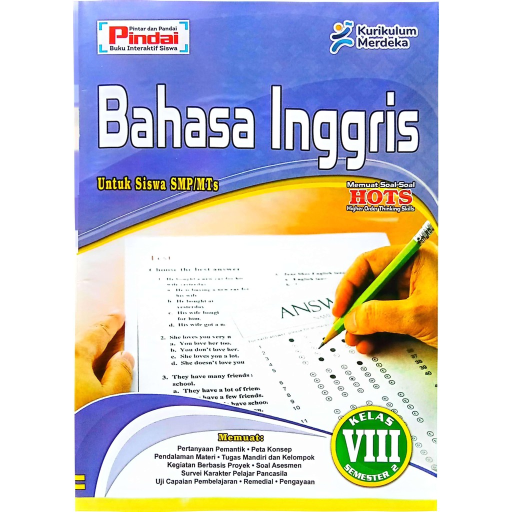 Buku LKS Bahasa Inggris kurikulum Merdeka Kelas 8 SMP/MTs Semester 2