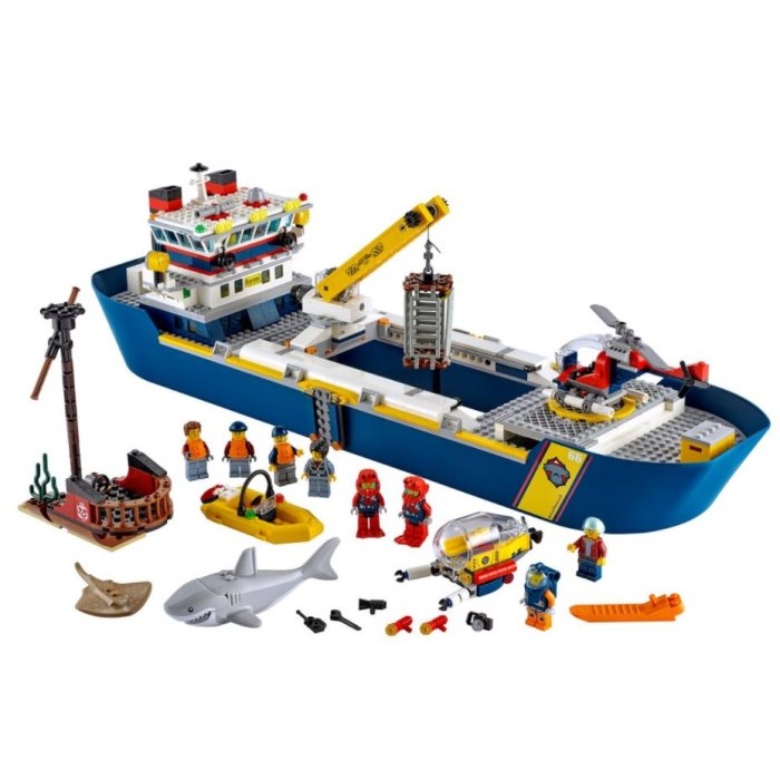 Lego City 60266 Ocean Exploration Ship / mainan anak kapal laut