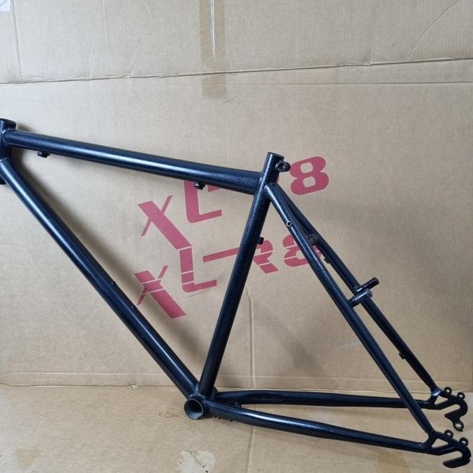 FRAME mtb fixie sepeda fixie besi hitam KT7