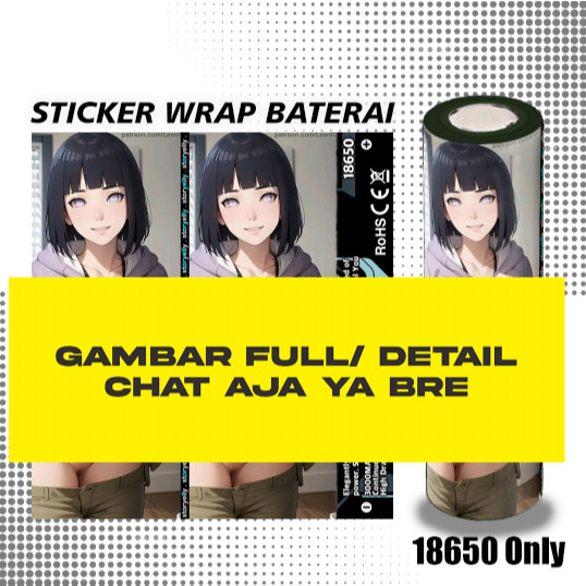 

Wrap* Pelindung Baterai Stiker Wrap 18650 Waifu Naruto Nar12 Wrap Skin Stiker Garksin CUSTOM Gratis (2pcs)
