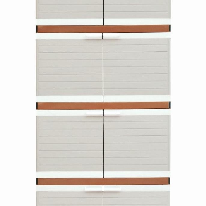 Lemari plastik club jumbo susun 4 / lemari pakaian club