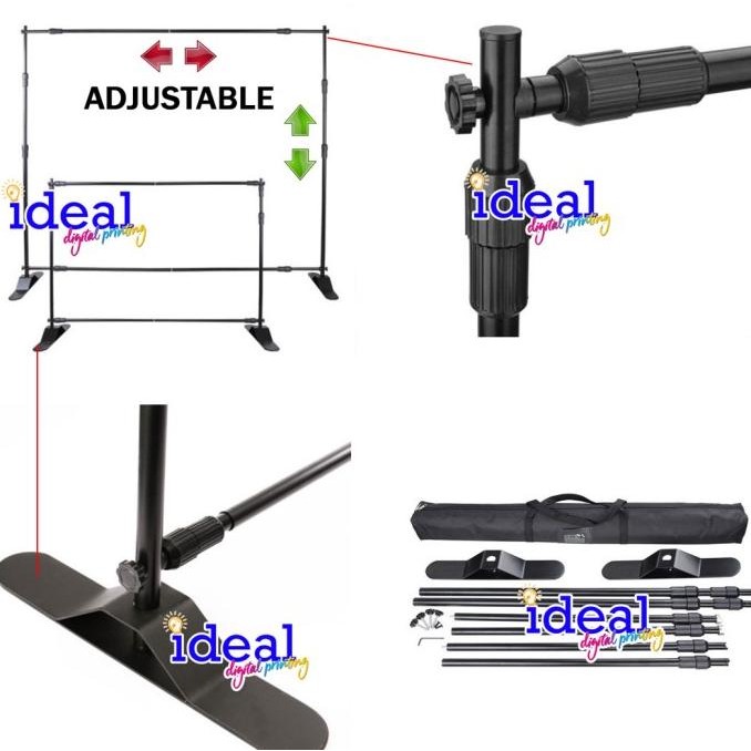 BACKWALL /JUMBO BANNER STAND UK 3X3/BACKDROP/TRIPOD BANNER 3x3