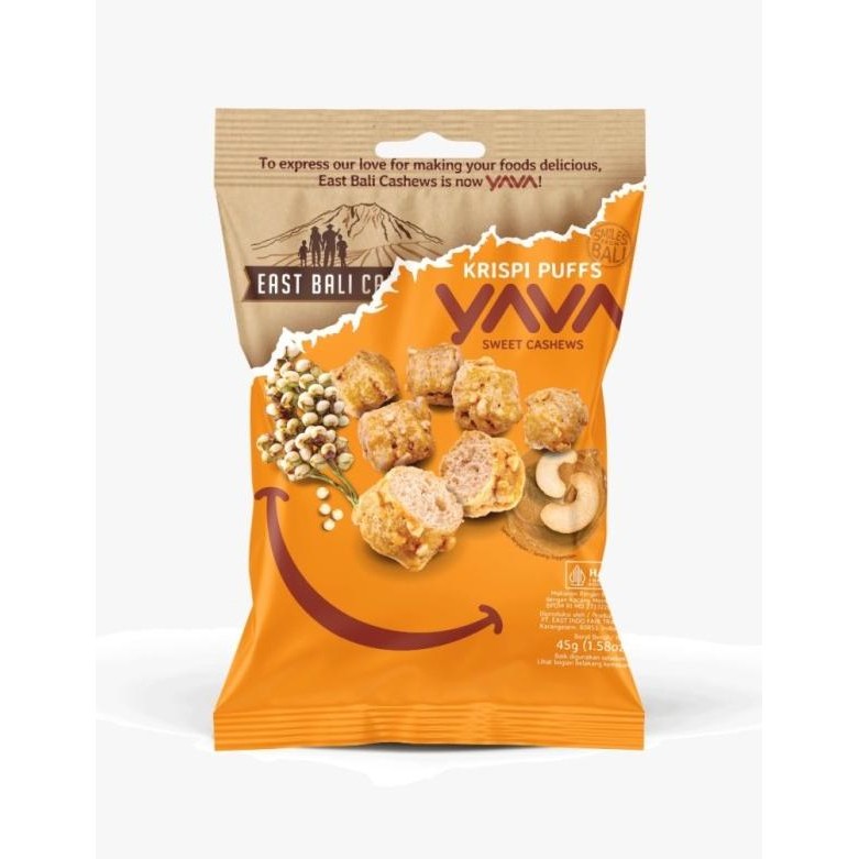 

Yava Krispi Puffs Chocolate/ Mente Manis 45 Gram East Bali - Mende Man