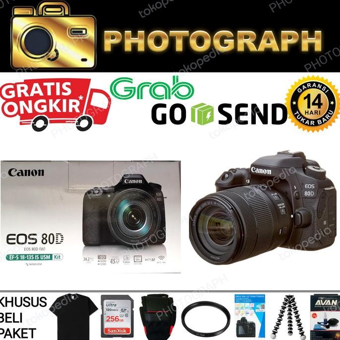 Canon Eos 80D Kit 18-135Mm Is Stm / Canon Eos 80D Kit 18-135Mm Is Stm Original
