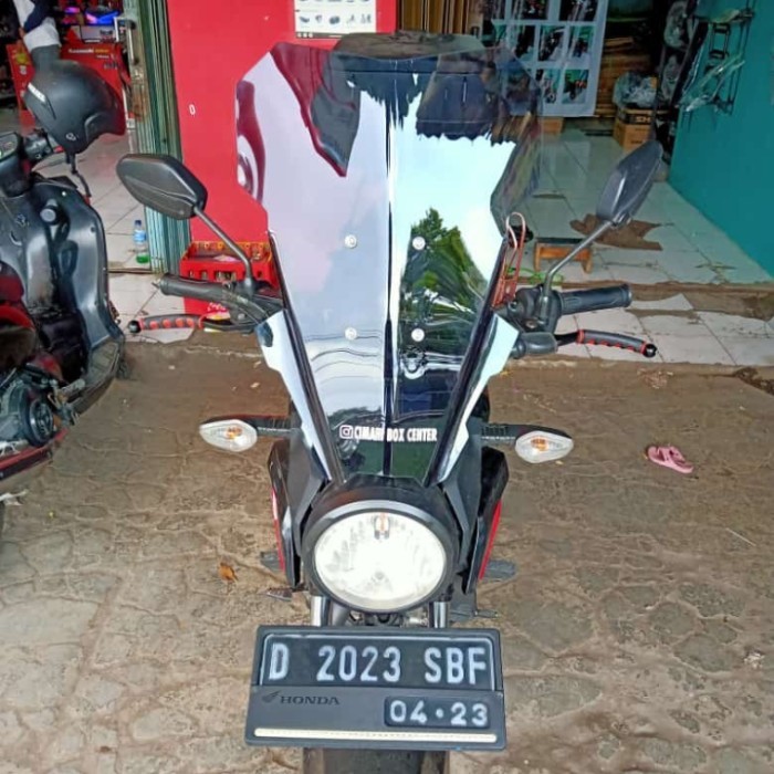 VISOR CUSTOM HONDA VERZA NEW LAMPU BULAT MURAH