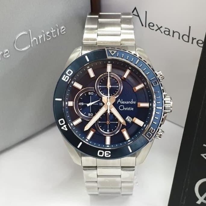 ALEXANDRE CHRISTIE AC6543 AC 6543 Silver Jam Pria Original