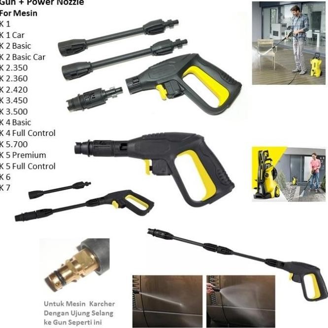 SHORT GUN STICK LANCE NOZZLE FOR TEMBAKAN KARCHER K1 K2 K3 K4 K5 1311T