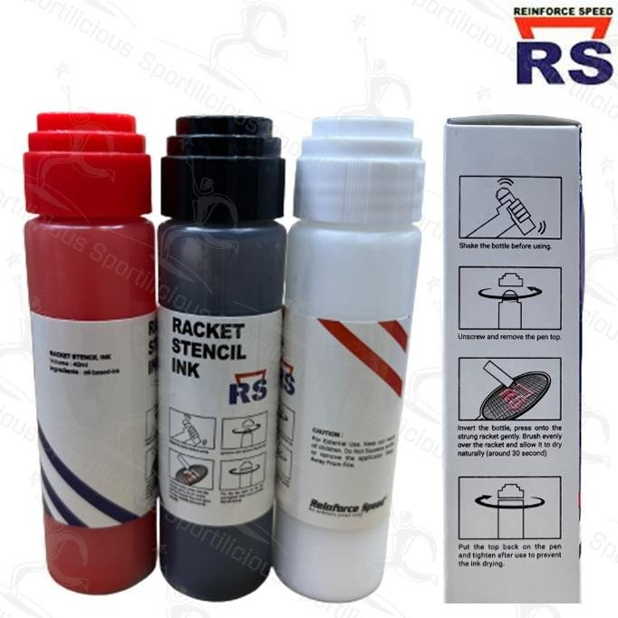 

Kualitas Orginal TINTA RAKET STENCIL INK MEREK RS (REINFORCE SPEED) NEW ORIGINAL