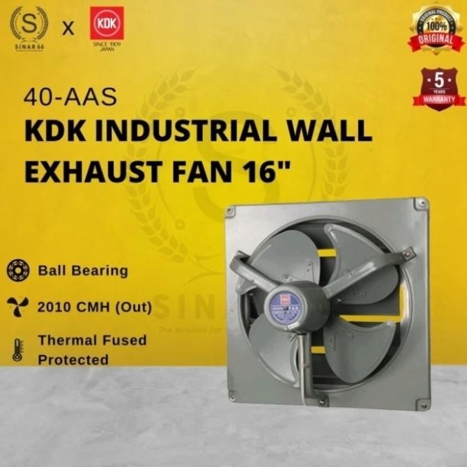 KDK EXHAUST BLOWER FAN - 40AAS KIPAS ANGIN PENGHISAP ASAP RUANGAN 16INCH 1411T