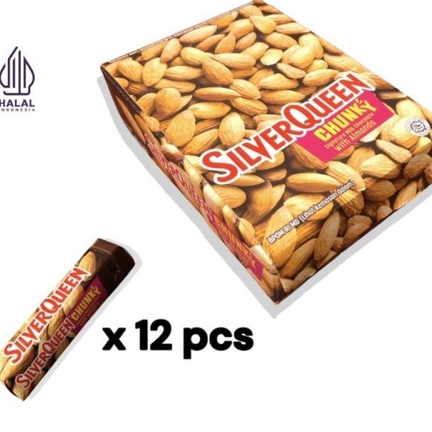 

Sierqueen Chunky Bar Mede/ Almond Ni 30 Gram 1 Box Isi 12 Pcs