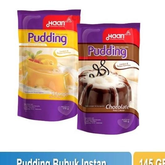 

Haan Pudding Instant Chocolate/ Mangga 145 Gram Puding