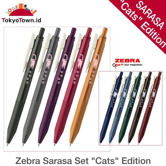 

TERMURAH - Zebra Sarasa Cats, 5 Vintage Colors Special Edition