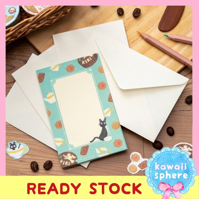

Kiki's Delivery Service Mini Letter Set BREAK TIME cookie Kertas Surat + Amplop Official Studio
