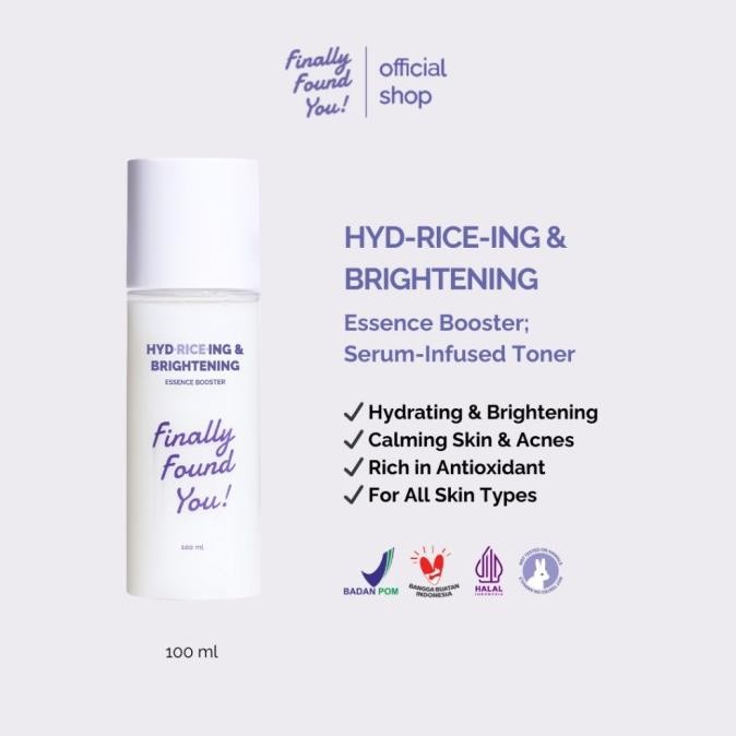 Finally Found You  FFY Hydriceing & Brightening Essence Booster Serum Infused Toner