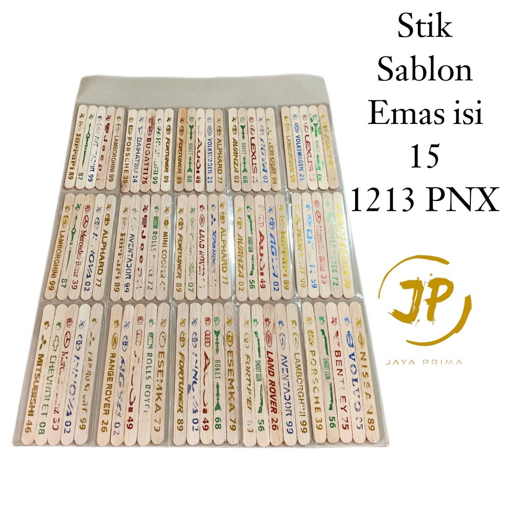 Mainan Anak Stik Sablon Emas Full Kilat 15Bks X 5Btg