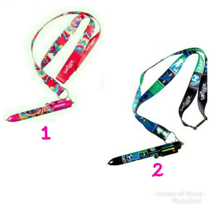 

Smiggle Pen Rainbow Lanyard Snazzy - Pulpen Gantung Smiggle