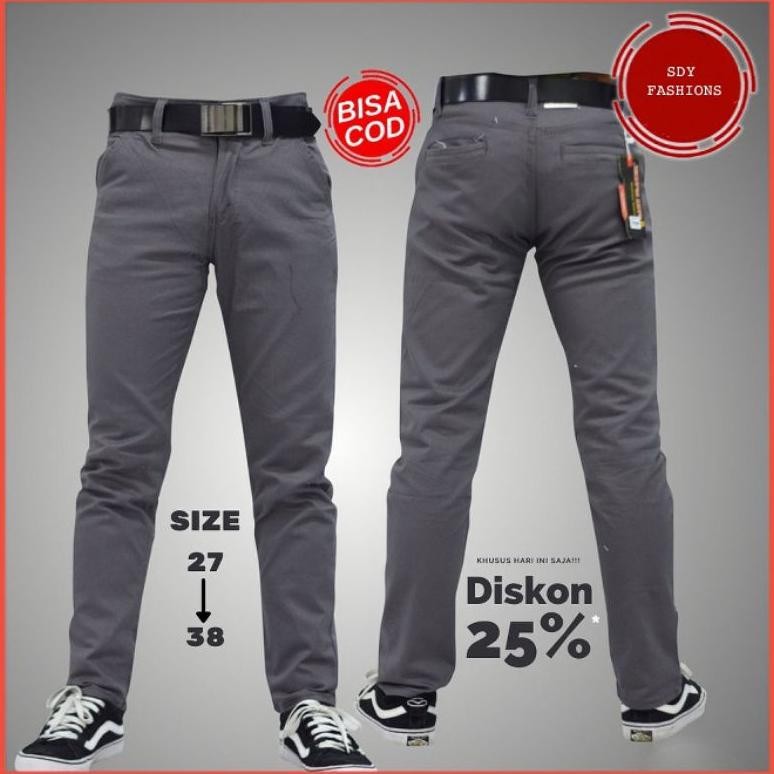 Celana Bahan Pria Celana Kantor Celana Formal Chino Panjang Kantor Harian Celana Panjang Pria