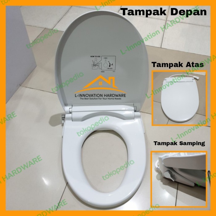 Mantab Tutup Closet Duduk Toto Eco Washer Tcw07S Toilet Seat Cover Ecowasher