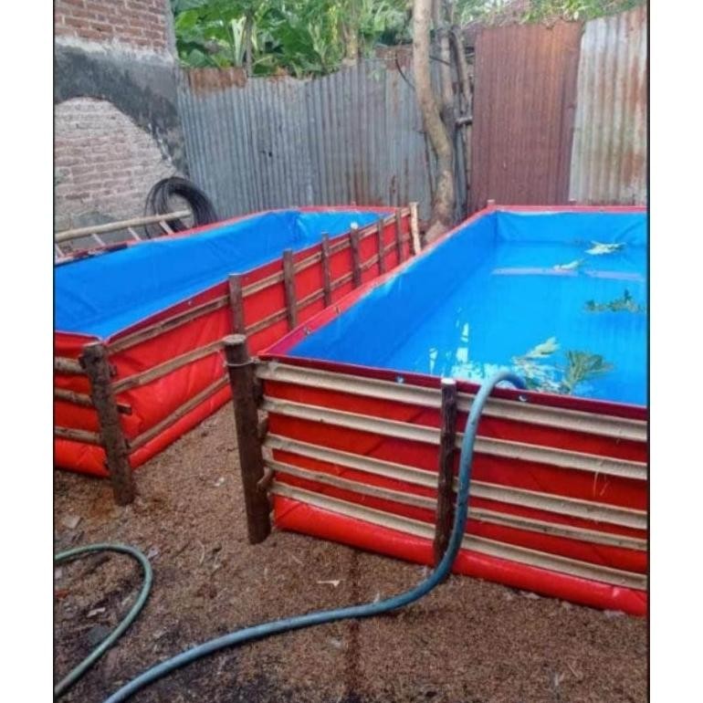 Kolam Terpal Ikan terpal kolam Tipe A5 A8 A12 A15 terpal kotak terpal kolam ikan lele