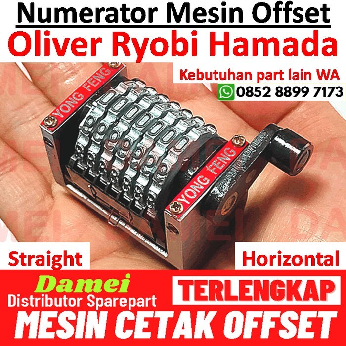 

Numerator Mesin Offset Oliver Sakurai Ryobi Hamada Numbering Machine