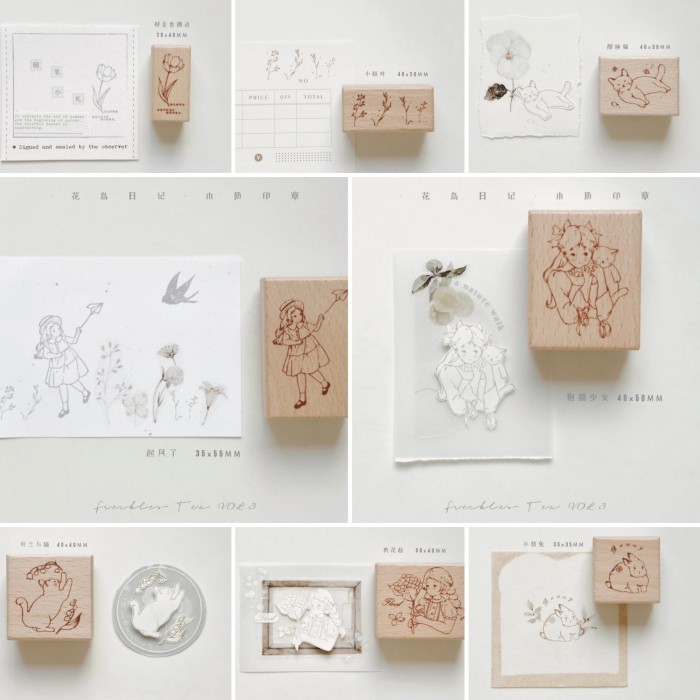 

[Set] Freckles Tea Vol.3 Rubber Stamp