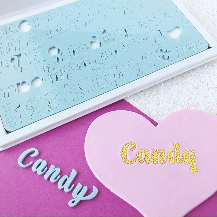 

Sweet Stamp Medium Letter Cakes Set - Candy