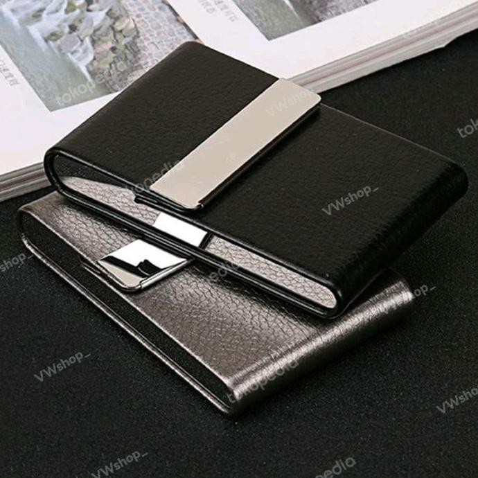 

BEBAS ONGKIR - Kotak Kartu Nama Dompet Kartu Portable Name Card Kulit Leather