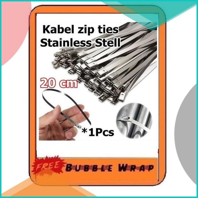 

Kabel Ties Besi Stainless / Klem Knalpot Exhaust Wrap Motor Mobil 20c