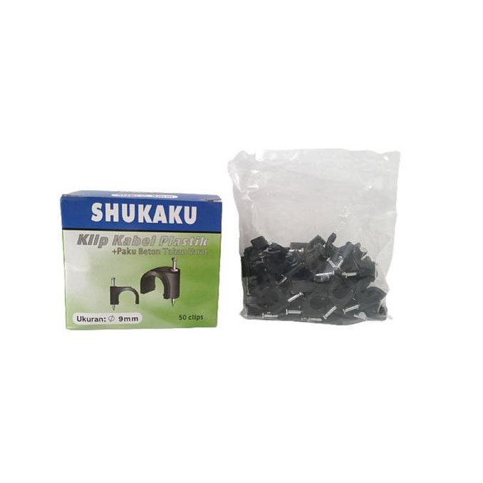 

TERBARU - HITAM Klem Kabel / Clamp Kabel / Kabel Clips Shukaku 9mm WARNA HITAM
