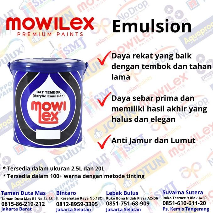 Cat Tembok Interior MOWILEX EMULSION Warna Intrique E108 2,5L