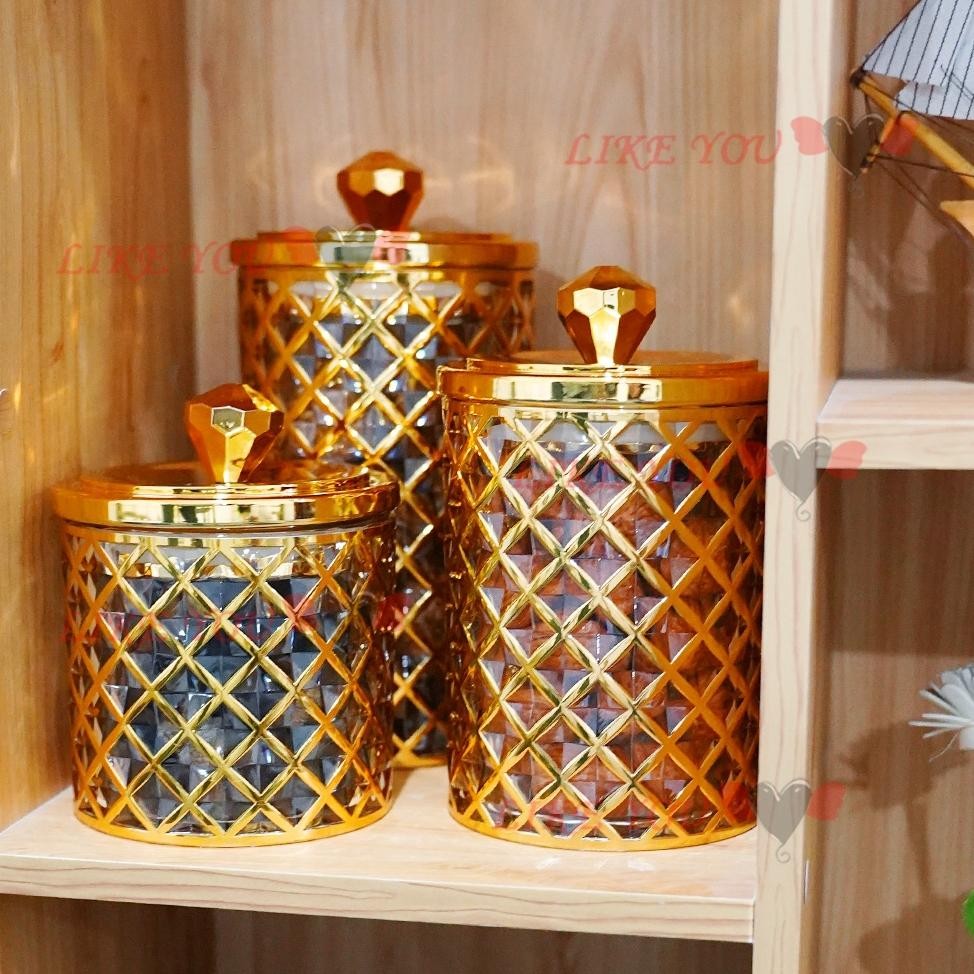 Arabian Jar Toples/pcs toples akrilik Kedap Udara/ toples Arab Ala Turki / toples penyimpanan goldl 
