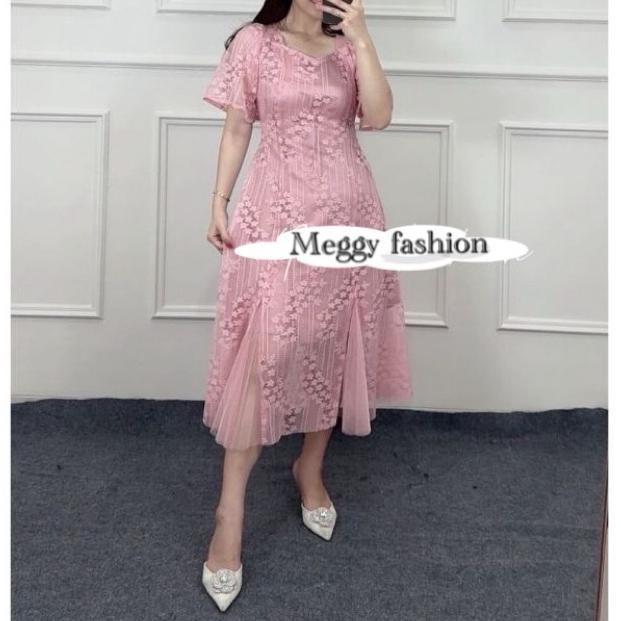 WTYU REAL PIC - DRESS TIARA MALIKA OUTFIT TERBARU TAHUN 2024 / MIDI DRESS KOREAN LOOK 3UKURAN M L XL