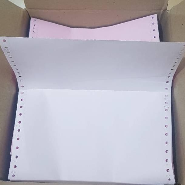 

TERMURAH - kertas komputer continuous form 2ply full atau bagi 2 paper prins