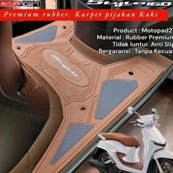 Karpet Motor Stylo 160 Alas Kaki Stylo 160 Rubber